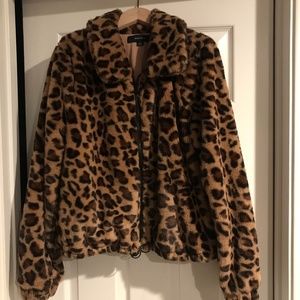 Ladies animal print jacket